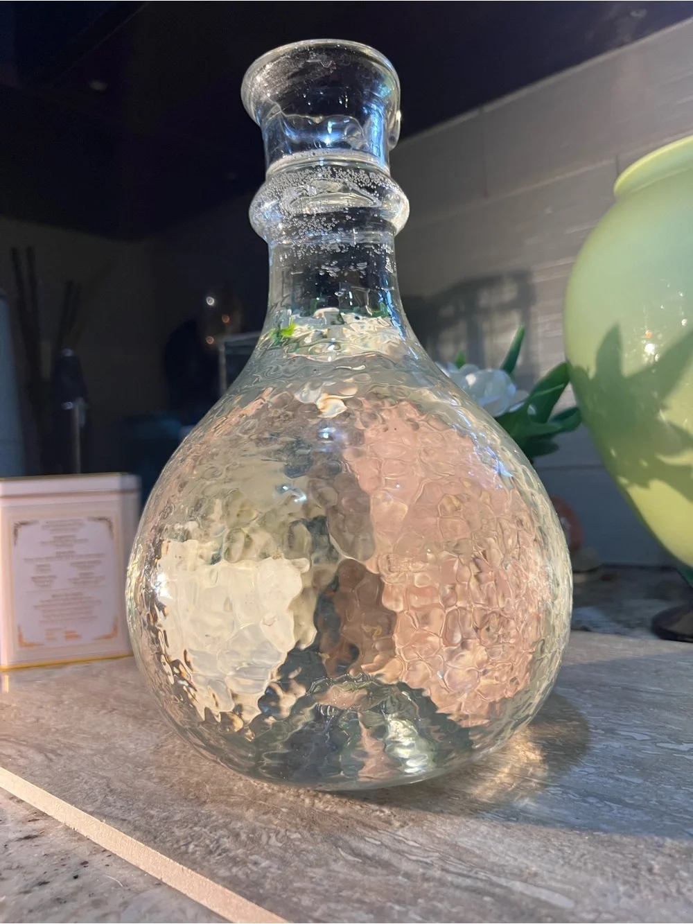 Clear Bubble Glass Vase Decanter read more